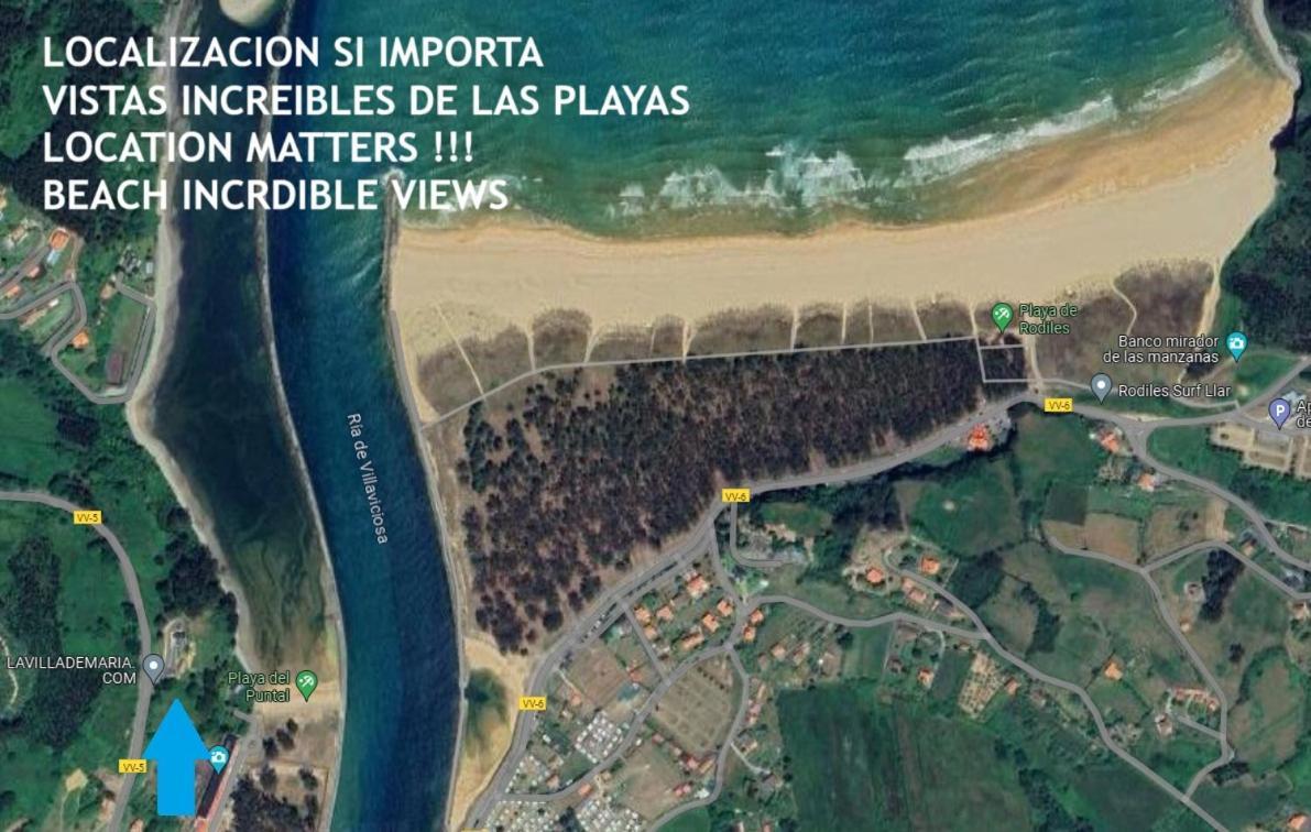 La Villa De Maria I Playa Beach El Puntal Asturias Villaviciosa  Extérieur photo